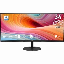 Monitor Curvo Msi Pro Mp341cq E12 Led Va 34